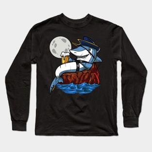 Shark Pirate Party Long Sleeve T-Shirt